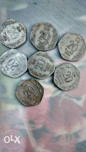 Old collection of 20 paisa
