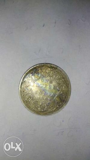 One rupee silver coin, 