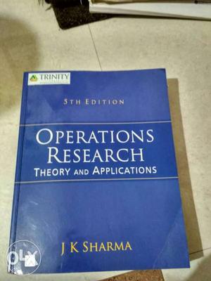 Operation Reserch By J K Sharma New Condition