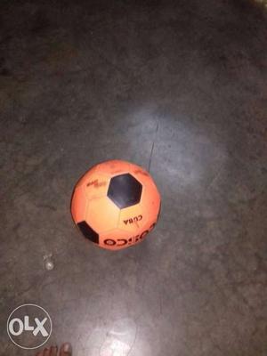 Orange And Black Soccer Ball