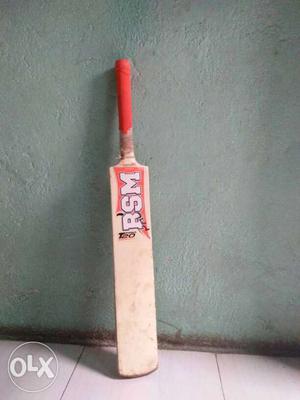 Orange BSM Cricket Bat
