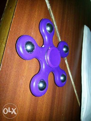 Purple 5-axis Hand Fidget Spinner