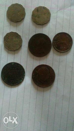 Seven Bronze Coins