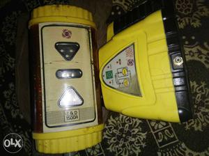 Yellow And Brown Electronic Equipment