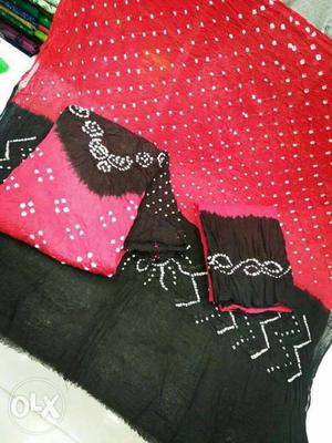 Black And Red Asian Traditional Dress