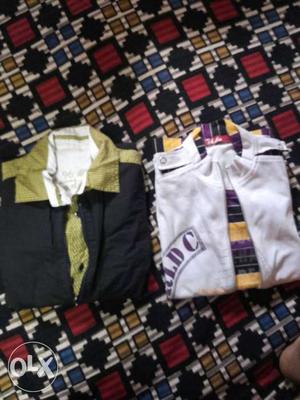 Black And White Shirts 2 price New 7 Dinar Old