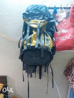 Black And Yellow Backpack 95 litres