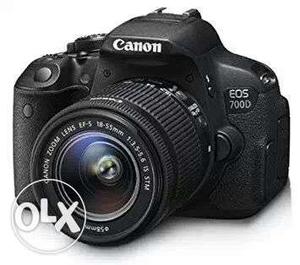 Black Canon EOS 700D
