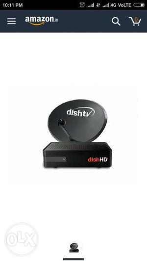 Black Dish TV Satellite Dish With TV Box Screenshot