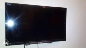 Black Sony Flat Screen TV led
