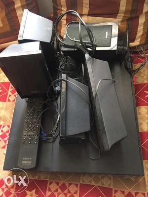 Black Sony Home Theatre System