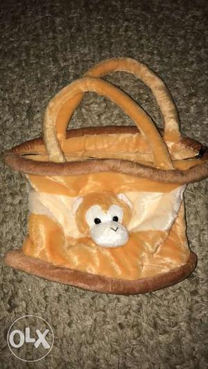 Brown Fur Handbag
