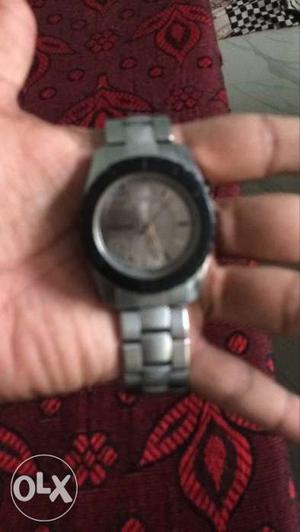 Fastrack watch silver link working in perfect
