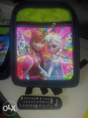 Frozen Characters Print Backpack