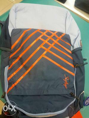 Gray, And Orange Backpack