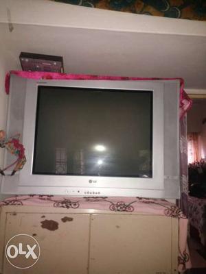 Gray LG CRT Widescreen Television