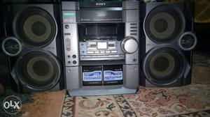 Gray Sony Shelf Stereo