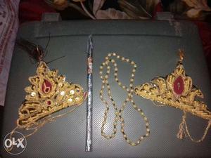 Krishna make up items for sell 2 मुकुट