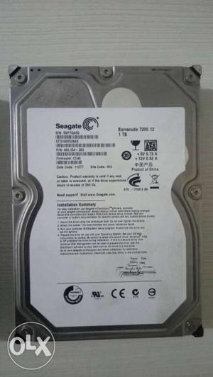New hard disk working condition 1 TB.Sale urgent