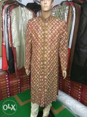 New sherwani with hand work embroidery selected