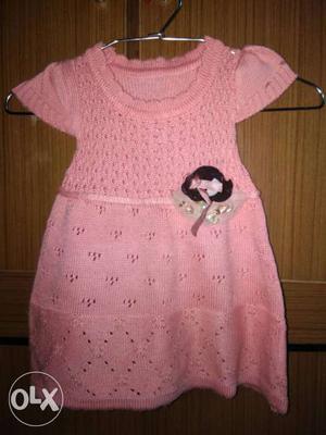 New sweater type knitted baby frock for 2 years