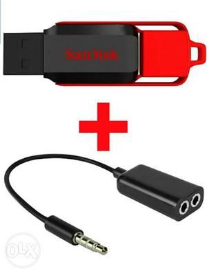 One SANDISK Cruzer Switch 8GB Pendrive & One New