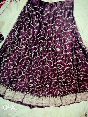 Pure Zari work intricate design used once for