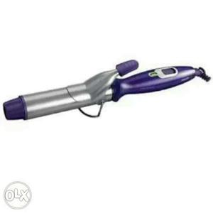 Purple And Gray Hair Curling Iron