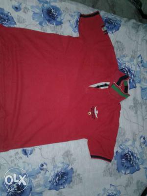 Red And Green Polo Shirt