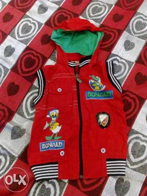 Red Jacket in Avon condition for 3-4 yrs. boy