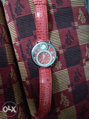 Red colour brand new watch not worn a single time