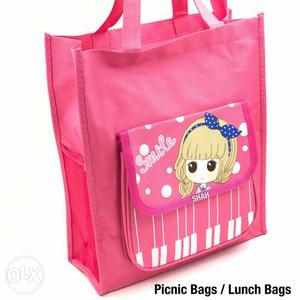 Toddler's Pink Printed Bag
