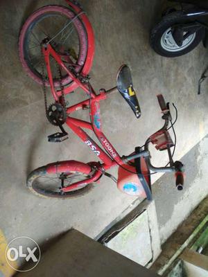 Toddler's Red And Black BSA Bicycle