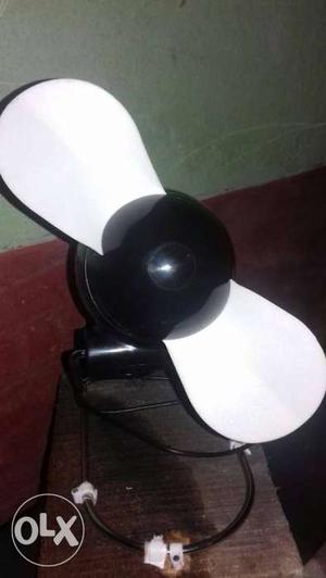White And Black 2-bladed Fan