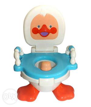 White And Blue Potty Chair