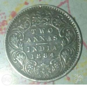 2 Annas Indian Coin