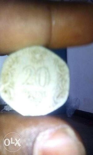 20 Indian Paise Coin