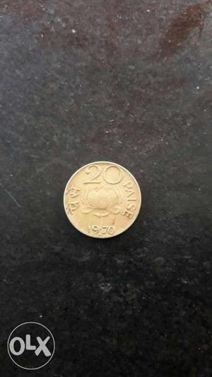 20 Indian Paise Coin