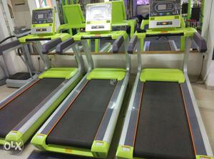3 Green And Gray Treadmill