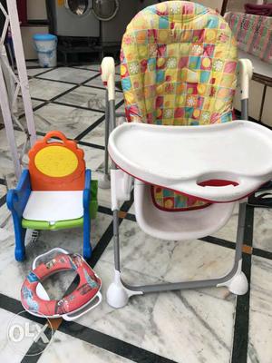 A combination of high chair, toilet training