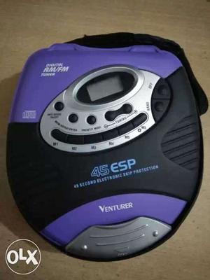 Black And Purple Venturer 45 ESP AM/FM Tuner