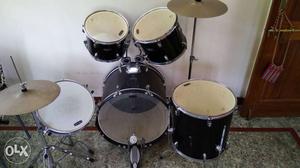 Black colour Tornado Mapex Drum Set for Sale.