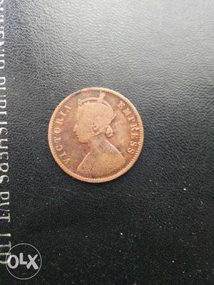 Copper Victoria Empress Coin