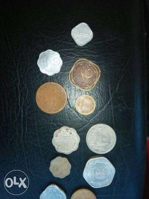 Copper coin for sale all 11 nos for .