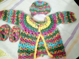 Crochet Baby sweater set