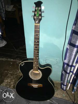 Cutaway Black Acoustic Guitar