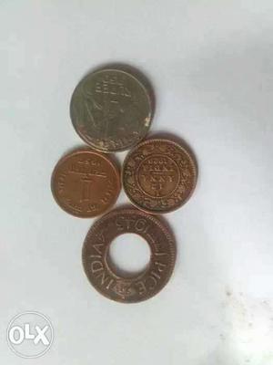 Four Round Commemorative Coins