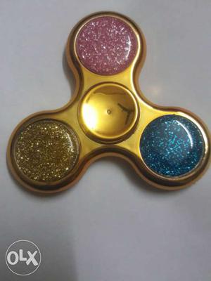 Gold Pink And Blue Hand Spinner
