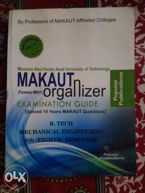 Makaut 8th sem Mechanical Engineering Organizer