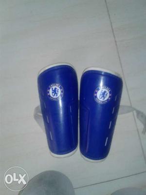 Pair Of Blue Shin Guards